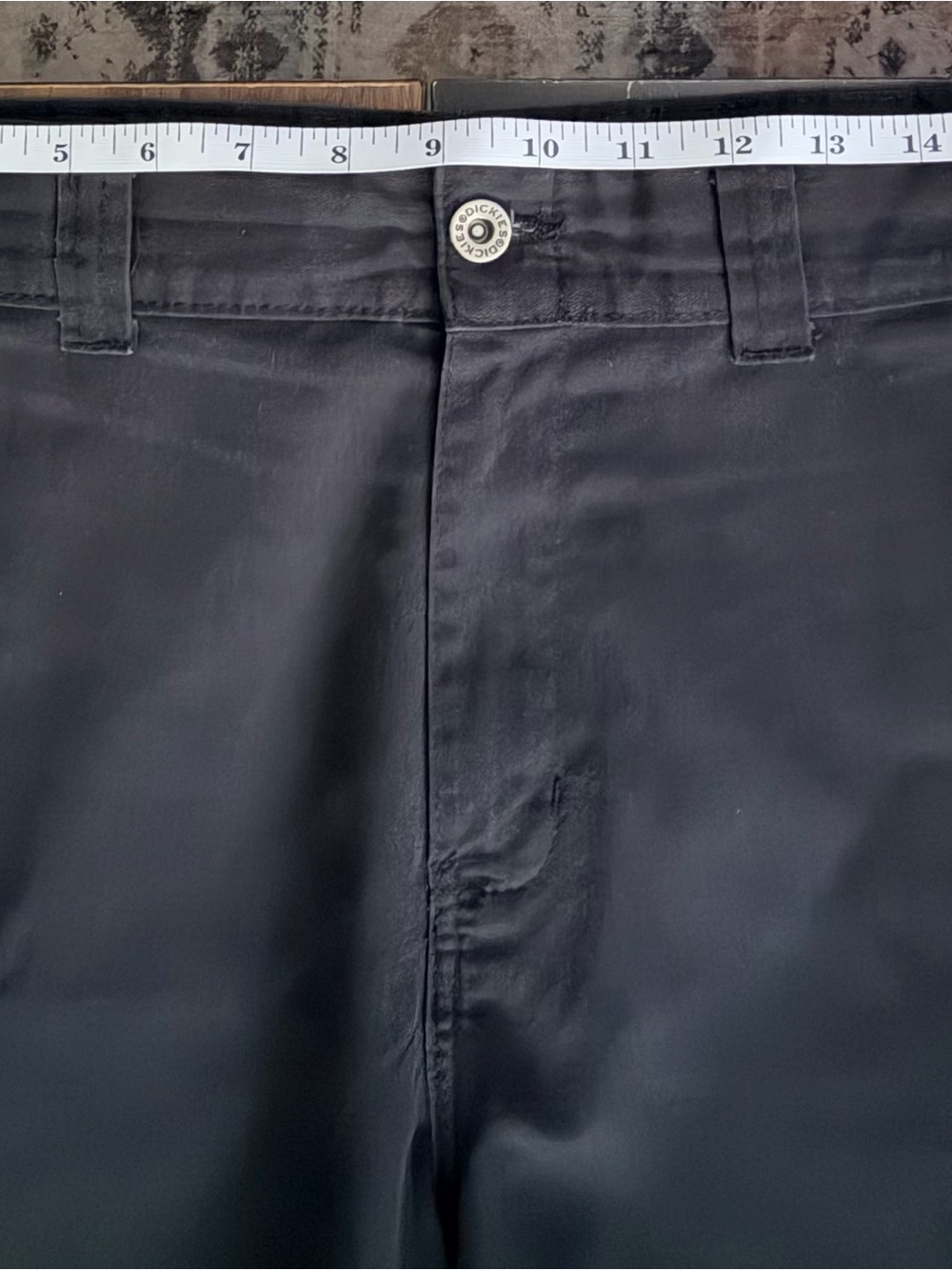 Dickies Men's Black Chinos Straight-Front